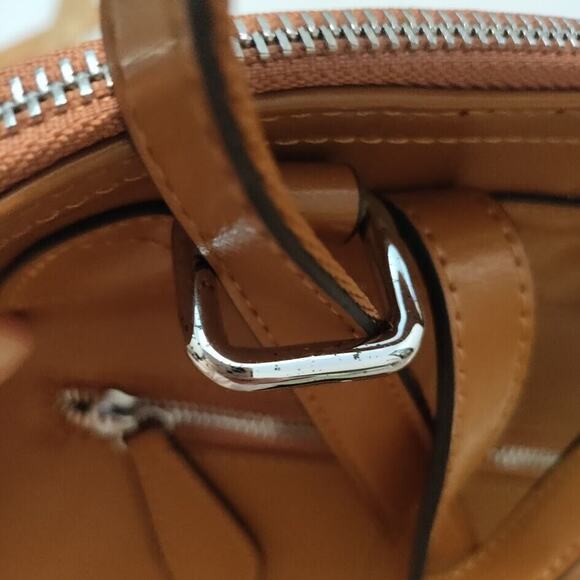 HESHE Backpack Cowhide and Manmade Leather Convertible Purse Brown main image 13